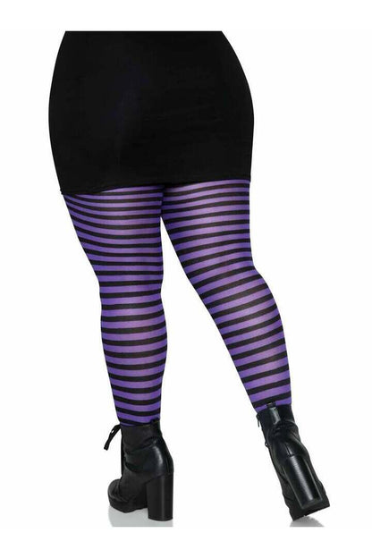 Leg Avenue Plus Jada Striped Women's Tights 11