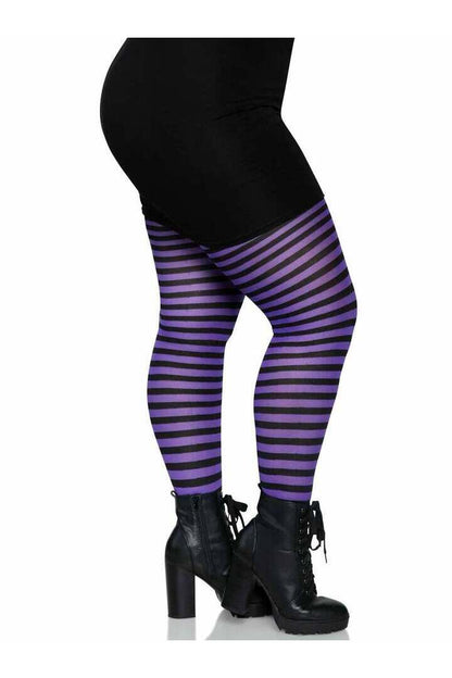 Leg Avenue Plus Jada Striped Women's Tights 12