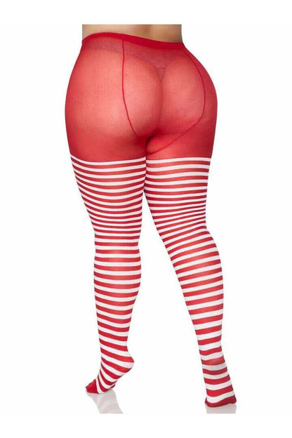 Leg Avenue Plus Jada Striped Women's Tights 19