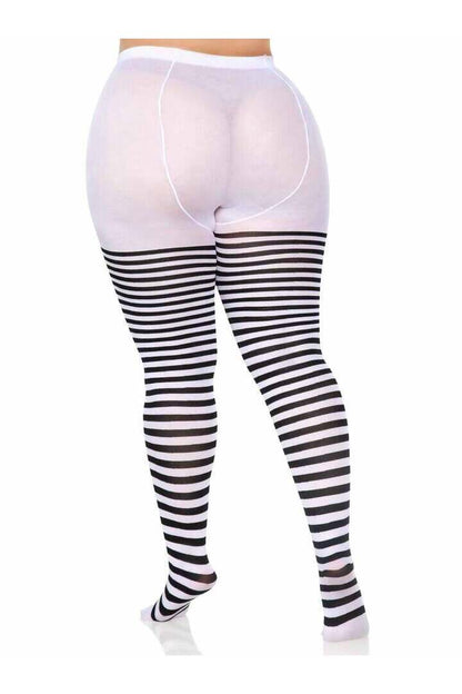 Leg Avenue Plus Jada Striped Women's Tights 2