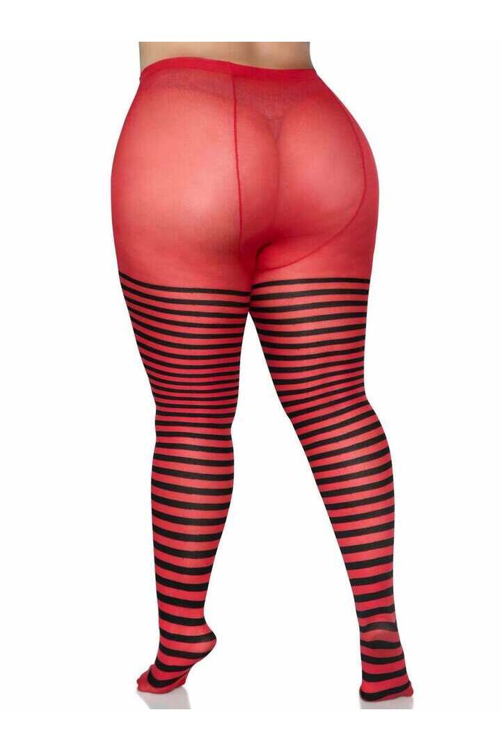 Leg Avenue Plus Jada Striped Women's Tights 9