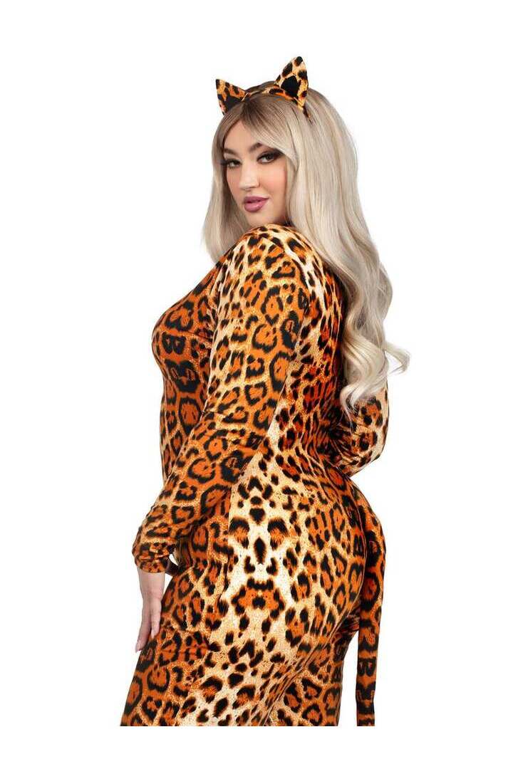 Leg Avenue Plus Leopard Print Cougar Costume in Leopard 2