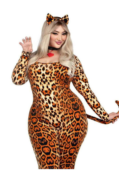 Leg Avenue Plus Leopard Print Cougar Costume in Leopard 3