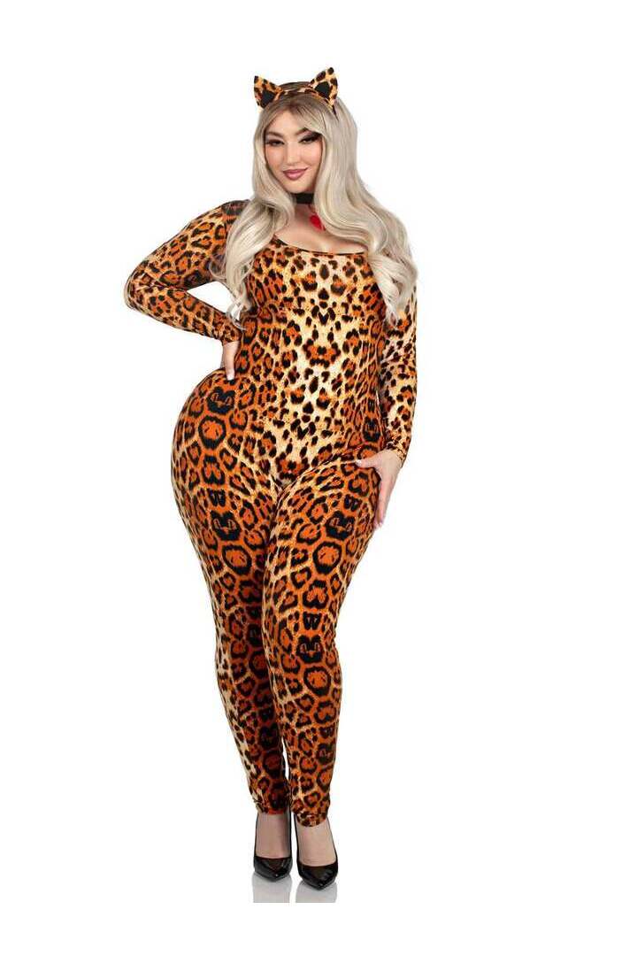 Leg Avenue Plus Leopard Print Cougar Costume in Leopard 4