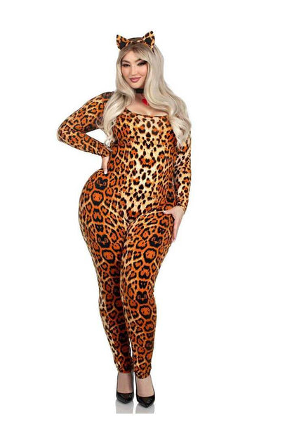 Leg Avenue Plus Leopard Print Cougar Costume in Leopard 4