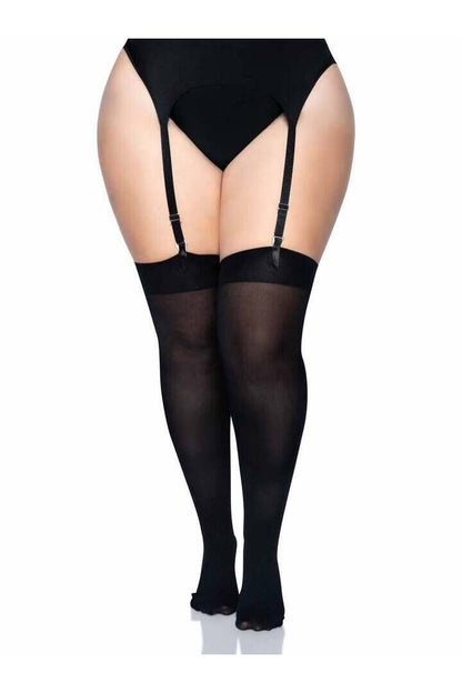Leg Avenue Plus Luna Thigh High Stockings in Queen Size 2
