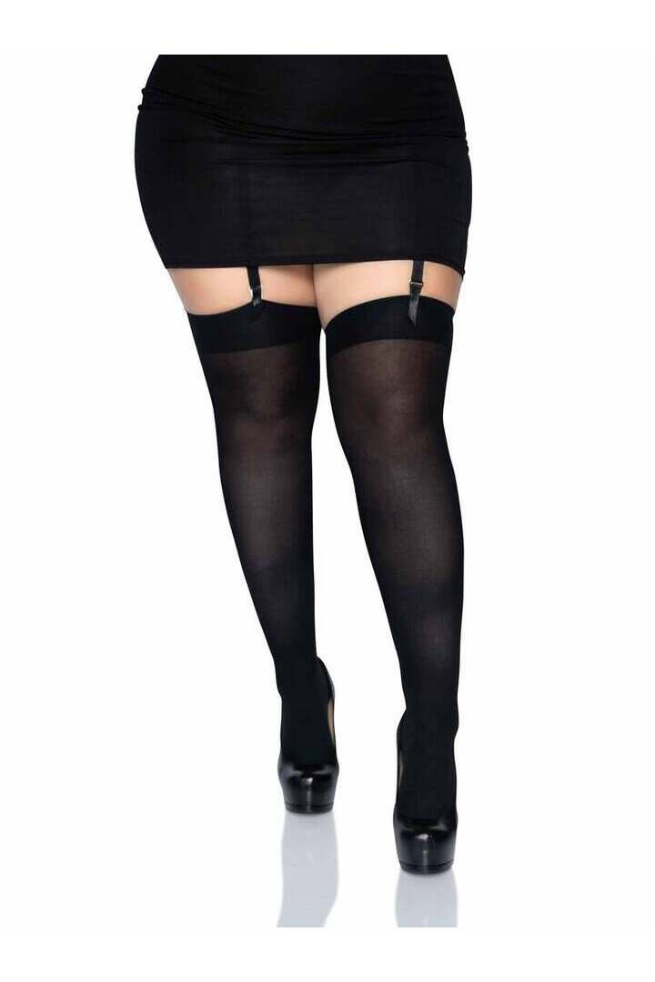Leg Avenue Plus Luna Thigh High Stockings in Queen Size 