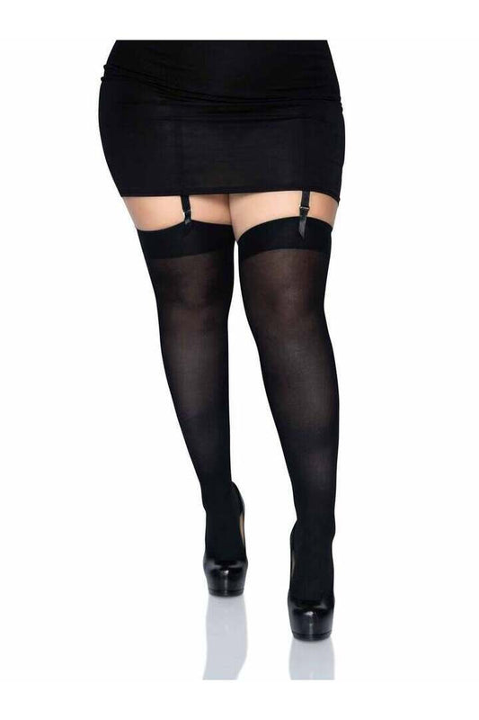 Leg Avenue Plus Luna Thigh High Stockings in Queen Size 