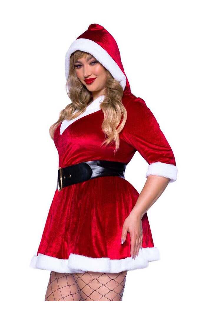 Leg Avenue Plus Mrs Claus Costume in Red/White 2