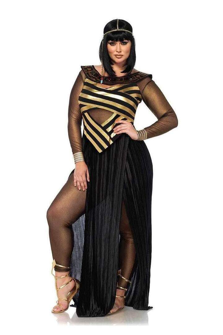 Leg Avenue Plus Nile Queen Costume in Gold/Black 2