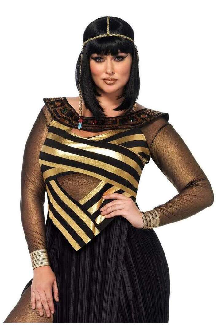 Leg Avenue Plus Nile Queen Costume in Gold/Black 