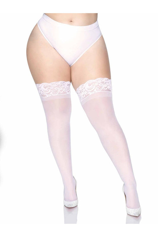 Leg Avenue Plus Nora Thigh High Stockings in Queen Size  1