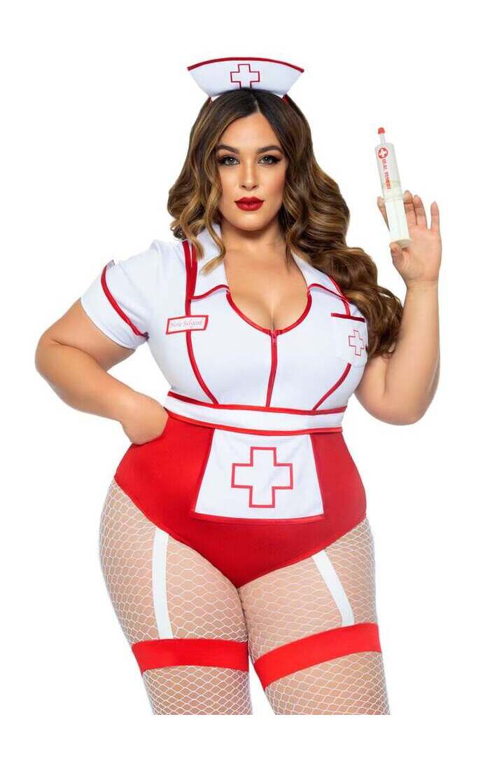 Leg Avenue Plus Nurse Feelgood Sexy Costume 4