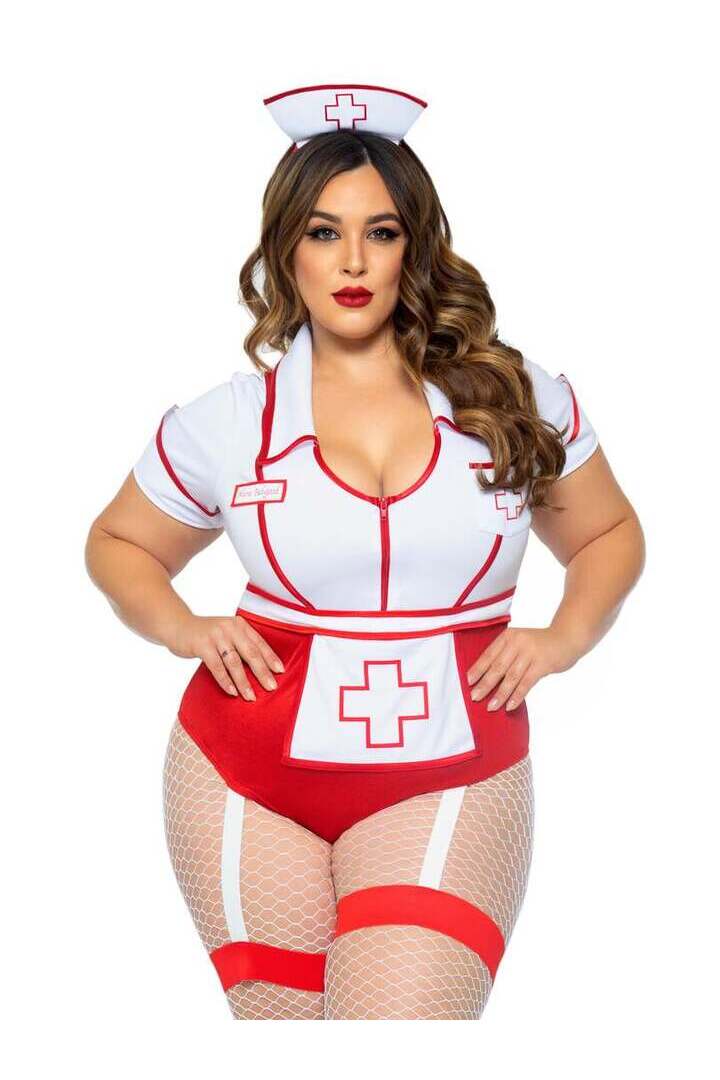 Leg Avenue Plus Nurse Feelgood Sexy Costume 6