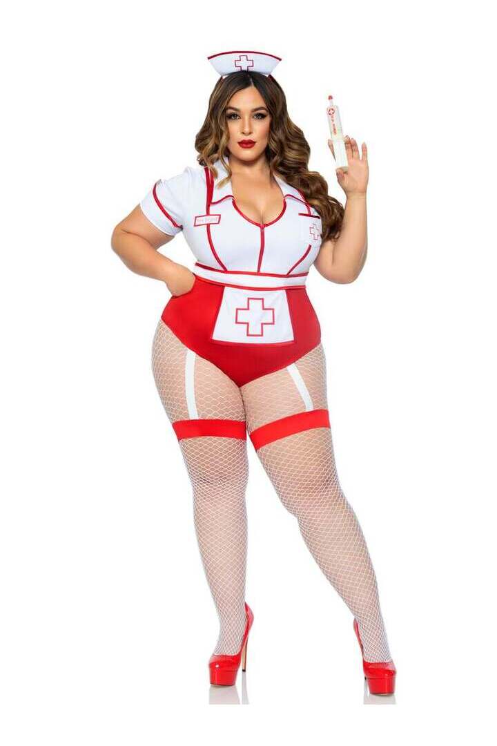 Leg Avenue Plus Nurse Feelgood Sexy Costume 8