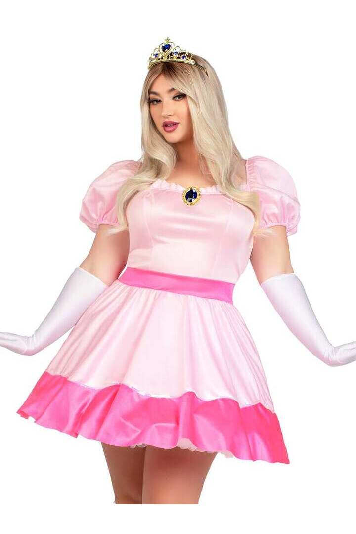 Leg Avenue Plus Pink Princess Costume in Pink 3