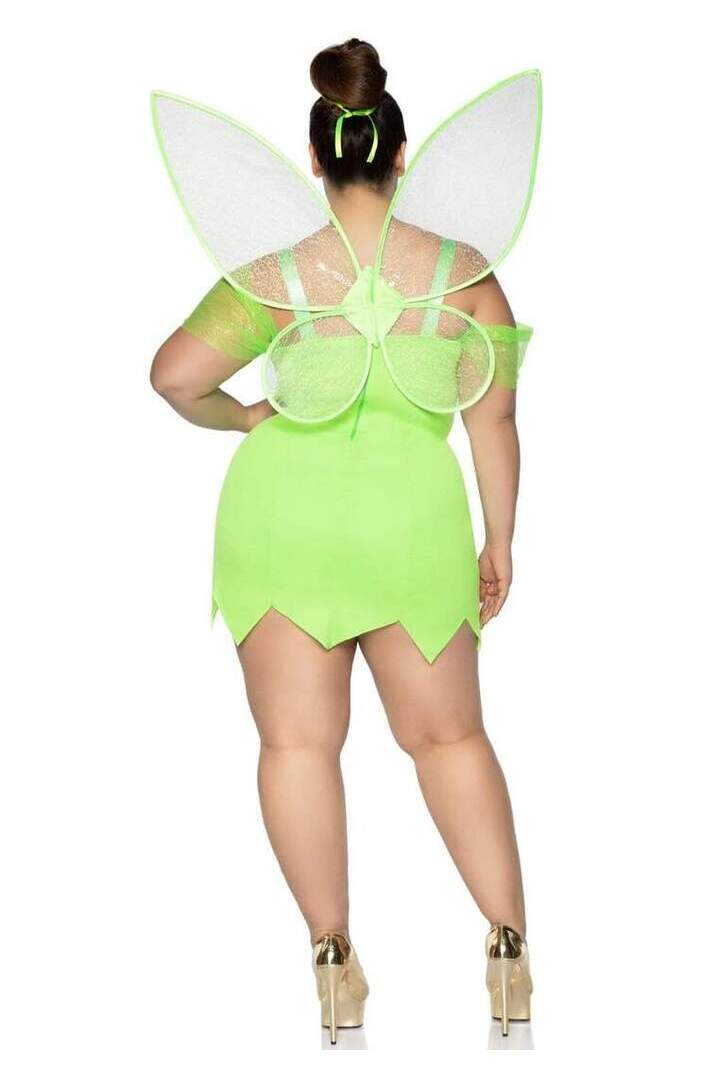 Leg Avenue Plus Pretty Pixie With Wings Costume in Green 3