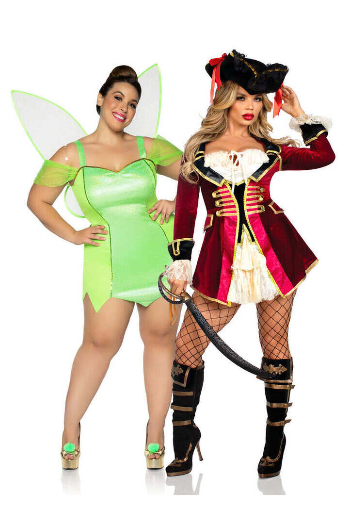 Leg Avenue Plus Pretty Pixie With Wings Costume in Green 5