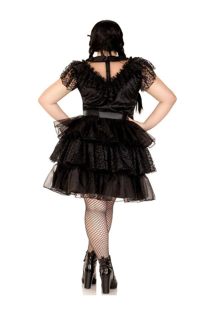Leg Avenue Plus Raving Rebel Costume Black  3
