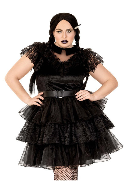 Leg Avenue Plus Raving Rebel Costume Black  4