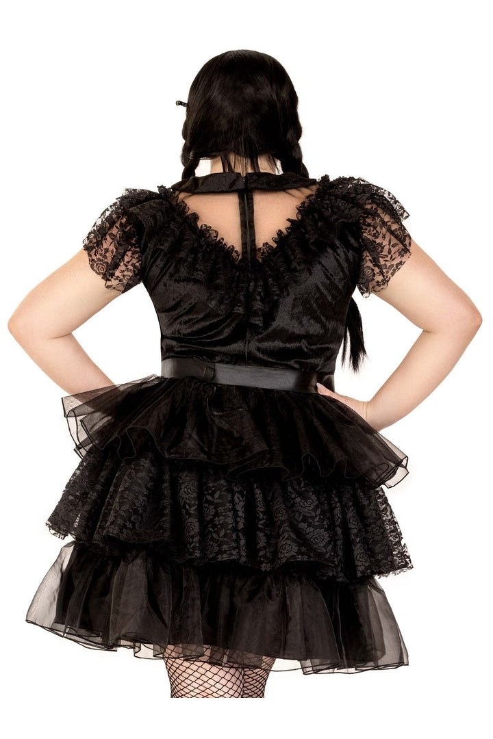 Leg Avenue Plus Raving Rebel Costume Black 