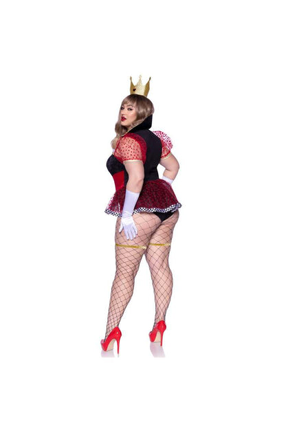 Leg Avenue Plus Ravishing Red Queen Costume Red/Black 5