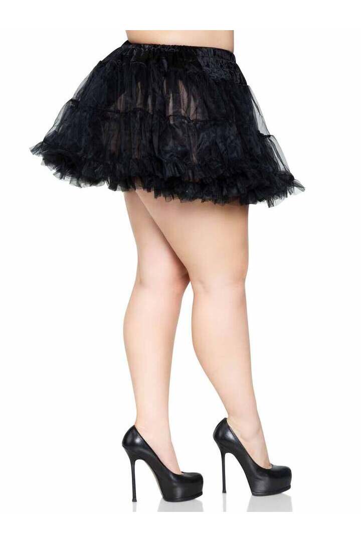 Leg Avenue Plus Size Layered Tulle Petticoat Costume Skirt in 1X/2X 2
