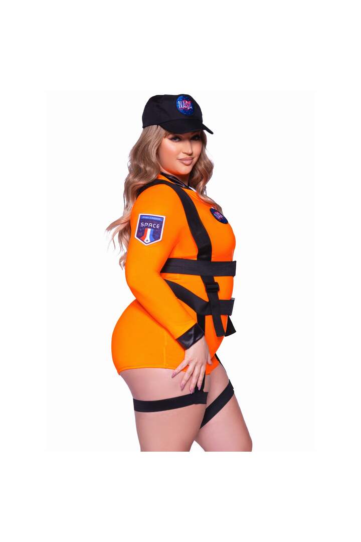 Leg Avenue Plus Space Commander Costume Orange 2