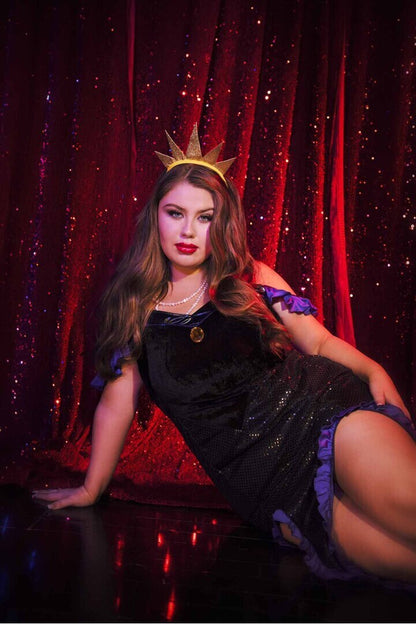 Leg Avenue Plus Sultry Sea Witch Costume in Black/Purple 2