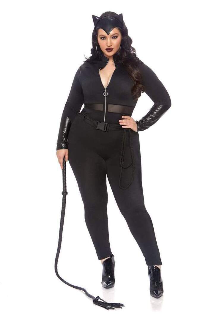 Leg Avenue Plus Sultry Supervillain Costume in Black 2