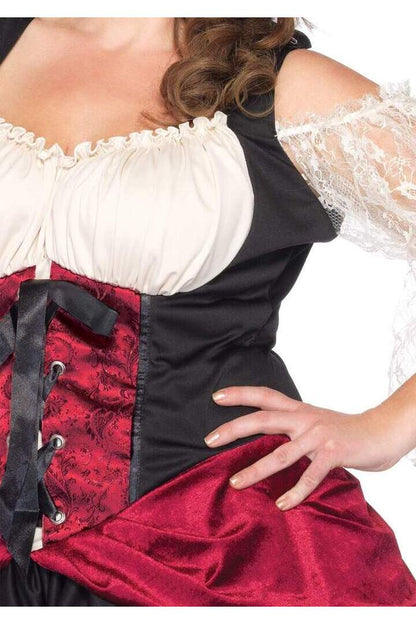 Leg Avenue Plus Wicked Waters Wench Costume in Black 4