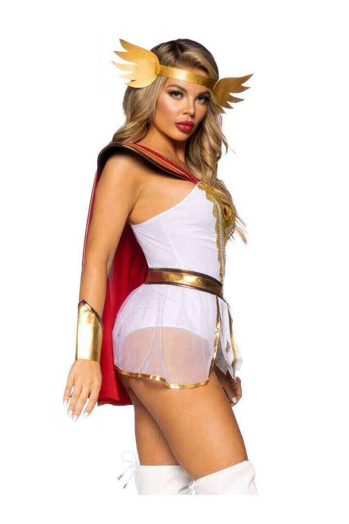 Leg Avenue Power Princess Costume in White/Gold 3