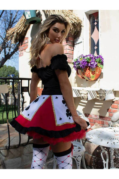 Leg Avenue Pretty Playing Card Costume in Red/Black 8