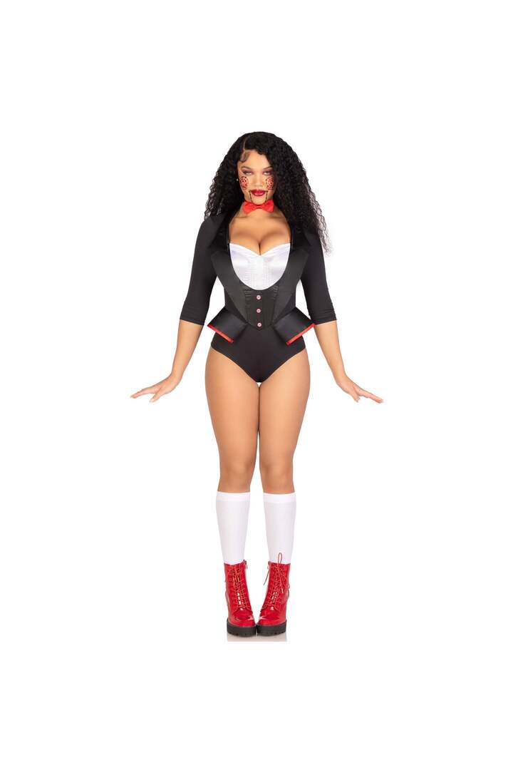 Leg Avenue Pretty Puppet Costume Black/White 3