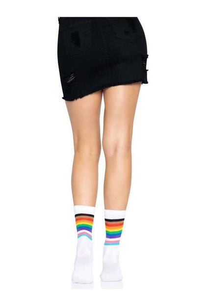Leg Avenue Pride Crew Socks in One Size 3