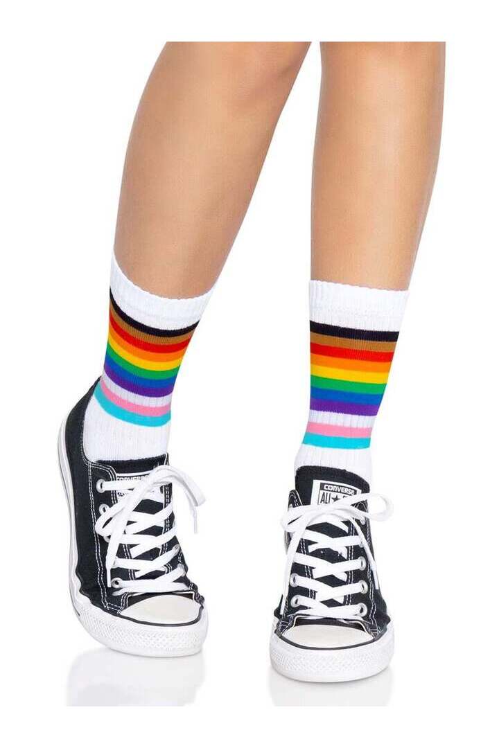 Leg Avenue Pride Crew Socks in One Size 4