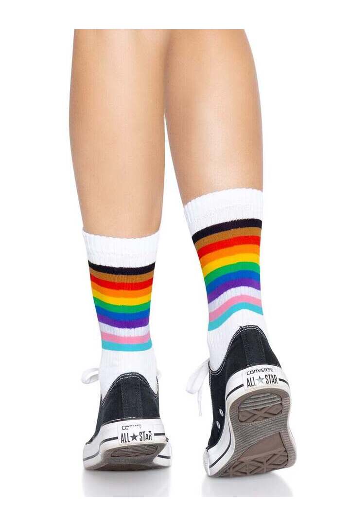 Leg Avenue Pride Crew Socks in One Size 5