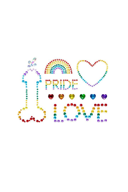 Leg Avenue Pride Stick-On Body Jewels Multicolor in One Size 
