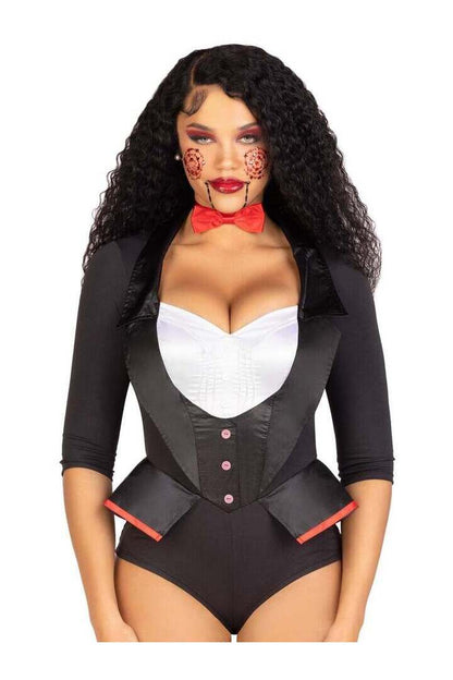 Leg Avenue Puppet Face Jewels Sticker Black/Red in One Size 2