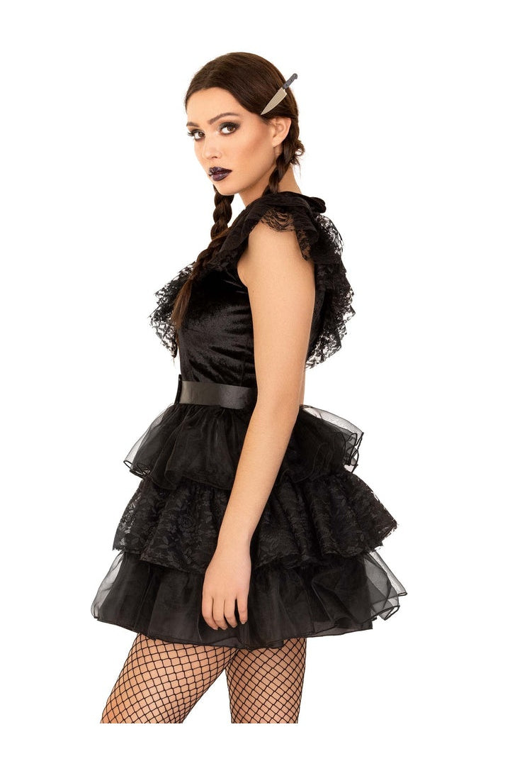 Leg Avenue Raving Rebel Costume Black  1