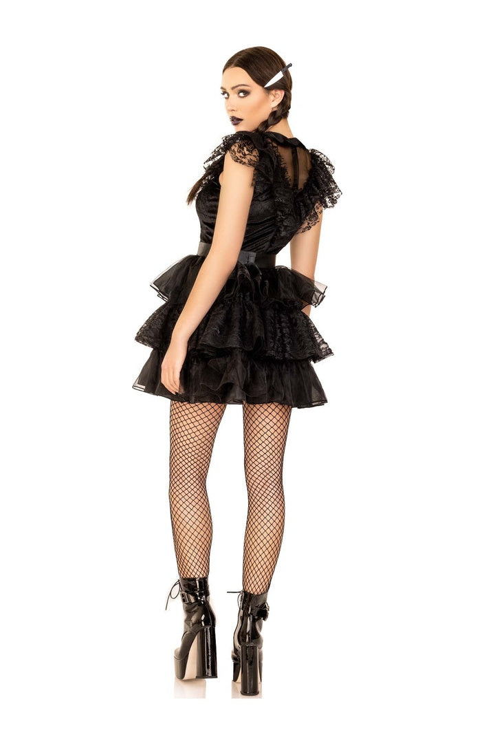 Leg Avenue Raving Rebel Costume Black  3