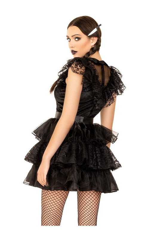 Leg Avenue Raving Rebel Costume Black 