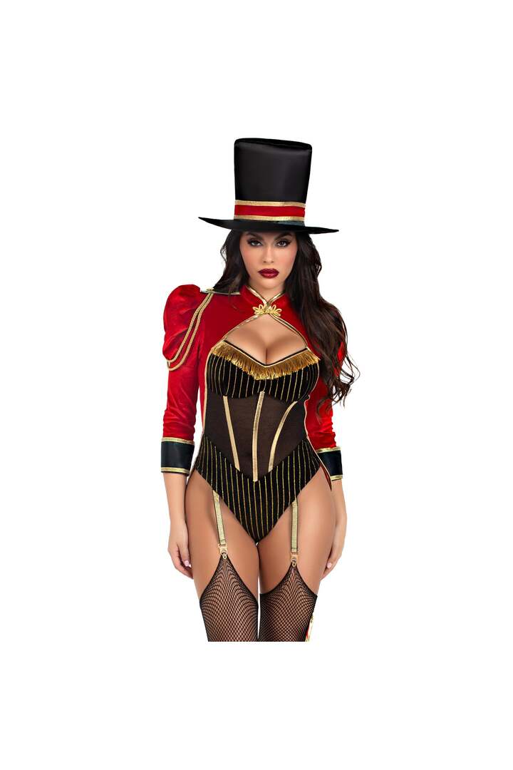 Leg Avenue Ravishing Ringmaster Costume Red/Black 3