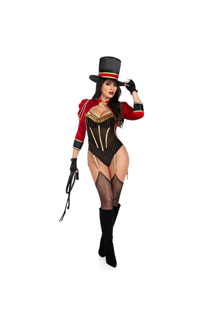 Leg Avenue Ravishing Ringmaster Costume Red/Black 4