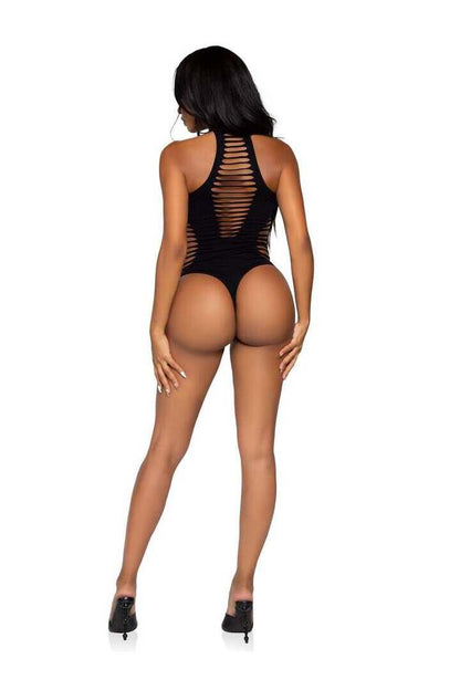 Leg Avenue Reckless Behavior Thong Bodysuit in One Size 11