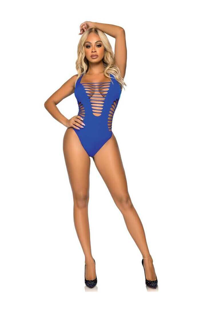 Leg Avenue Reckless Behavior Thong Bodysuit in One Size 15