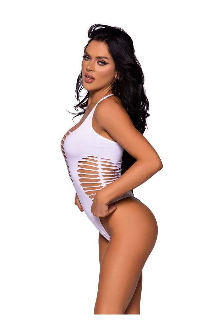 Leg Avenue Reckless Behavior Thong Bodysuit in One Size 3