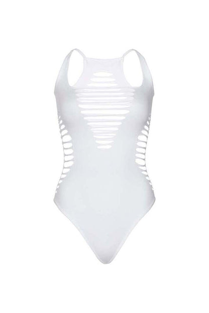 Leg Avenue Reckless Behavior Thong Bodysuit in One Size 6