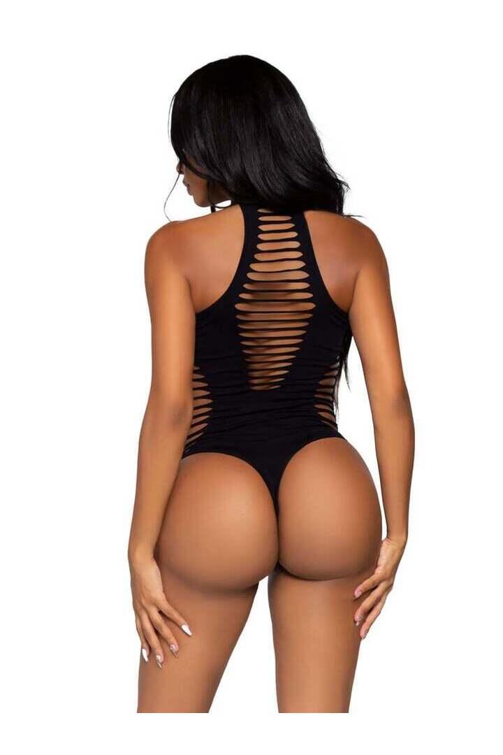 Leg Avenue Reckless Behavior Thong Bodysuit in One Size 9
