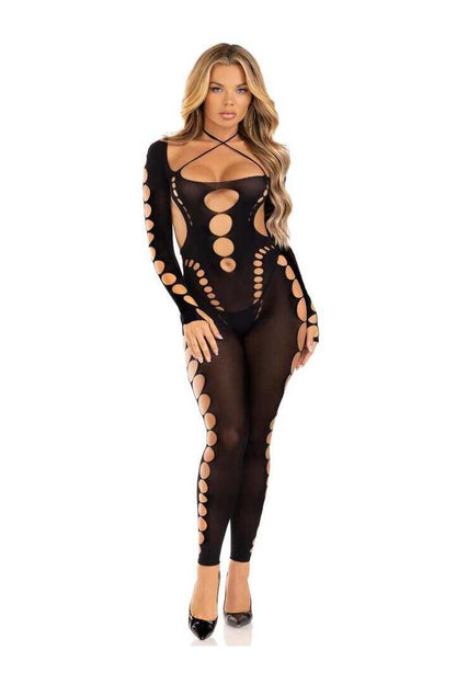 Leg Avenue Reckless Intentions Footless Bodystocking in One Size 12